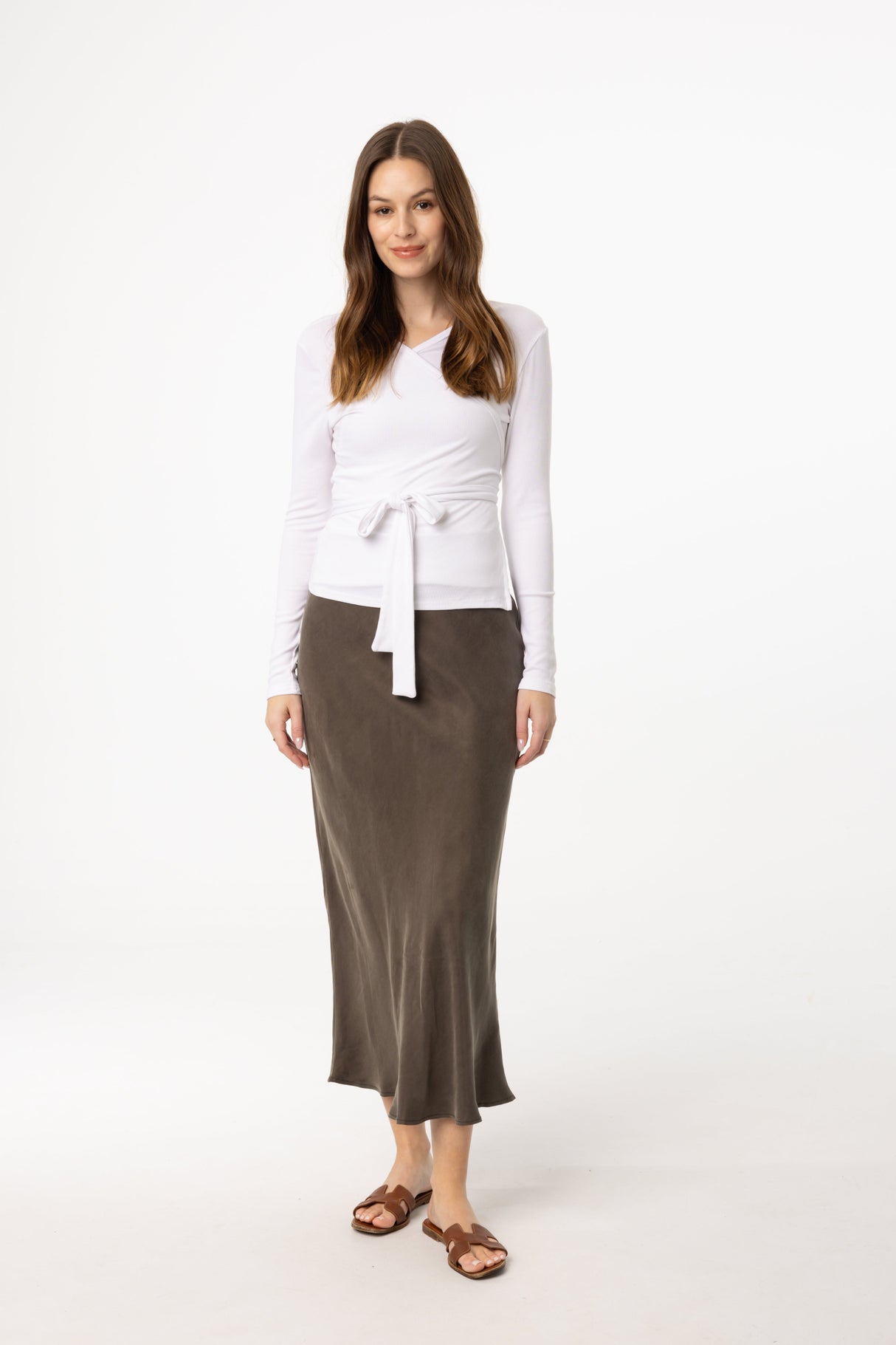 Grey Slip Skirt